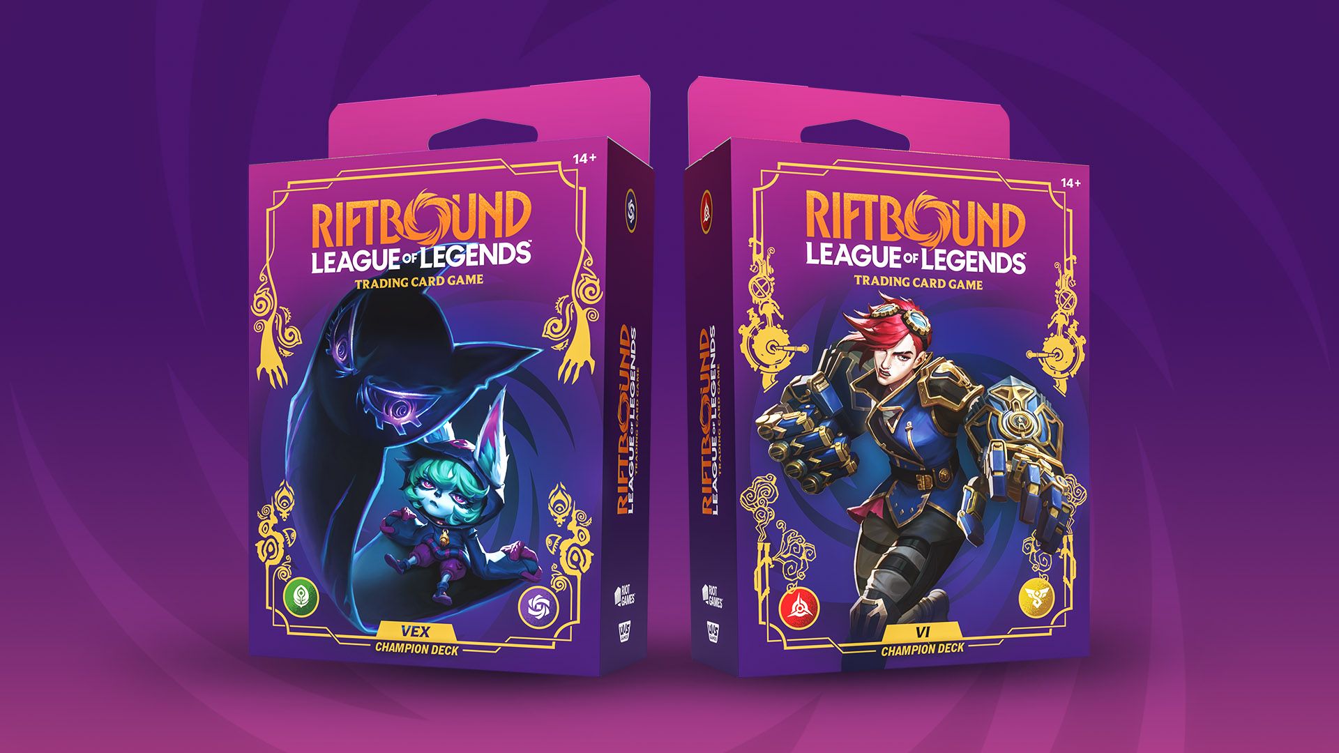 Riftbound Vi and Vex Champion Decks — official product image