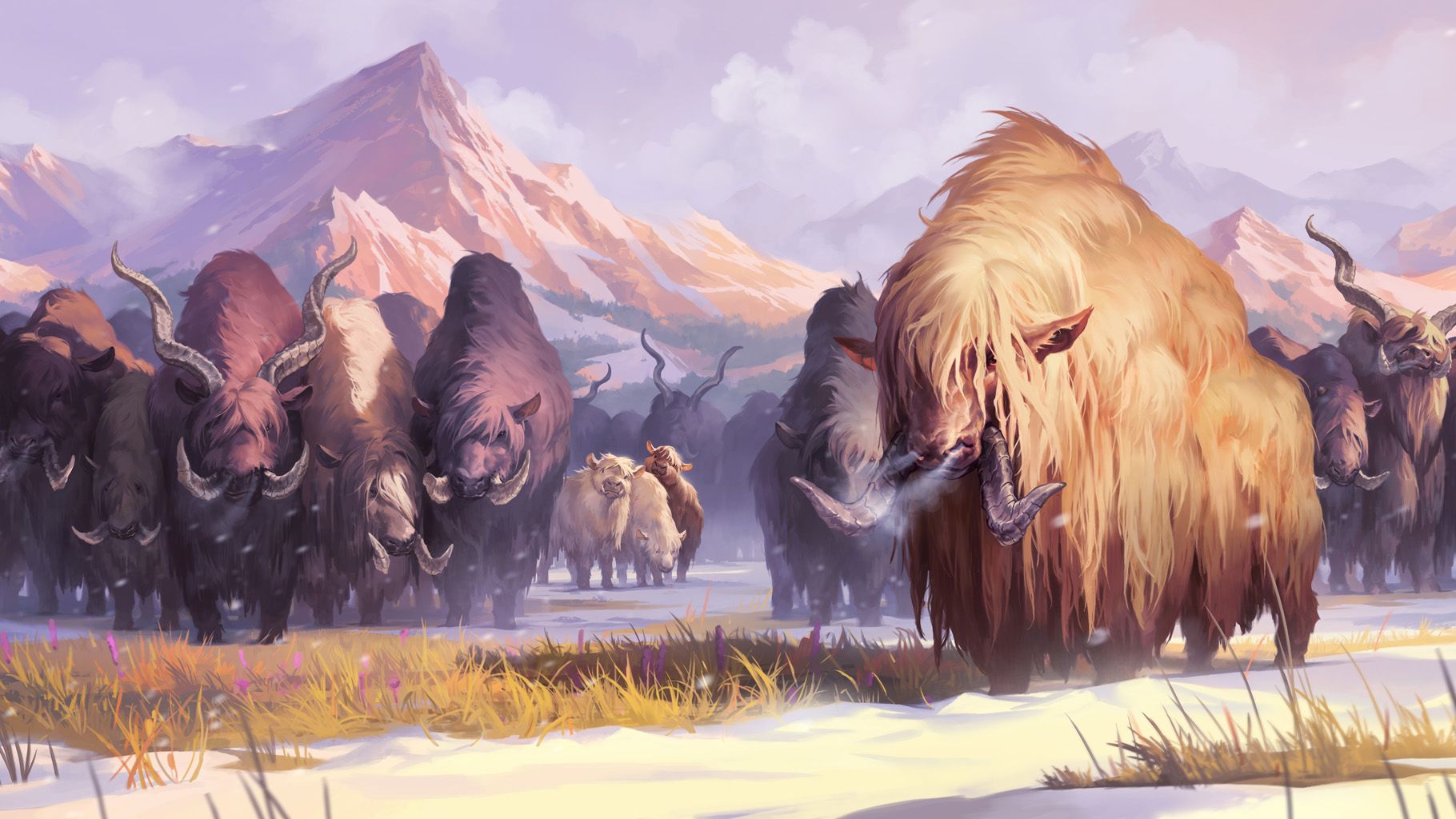 Elnuk Herd art from Riot's Radiance Errata Updates.