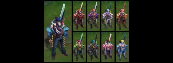 HEARTSTEEL Live My Life Aphelios (Ruby, Tanzanite, Pearl, Catseye, Peridot, Obsidian, Rose Quartz, Aquamarine) chromas