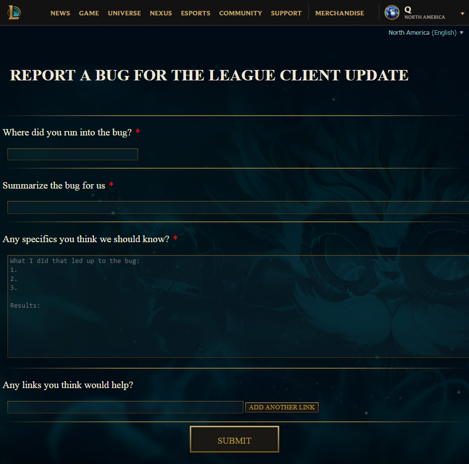 Riot Games Support